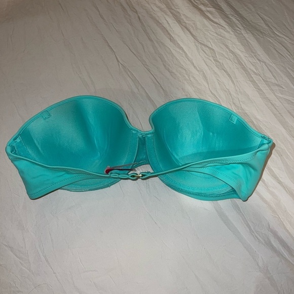 Teal Victoria’s Secret Strapless Bikini Top - Picture 2 of 3